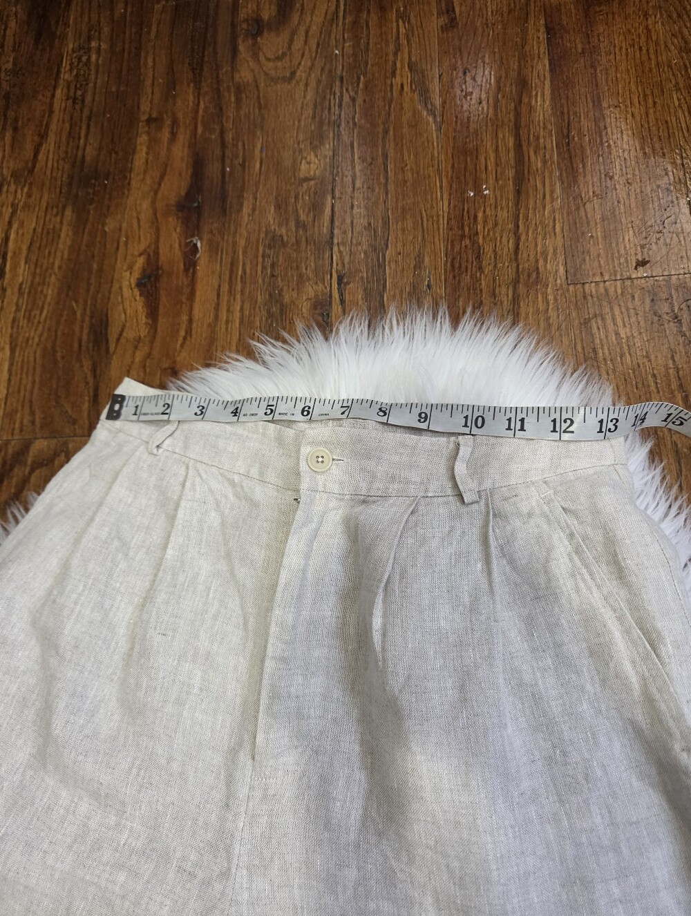 Reformation High-Rise Wide Leg Linen Pants - Cream - Picture 13 of 14